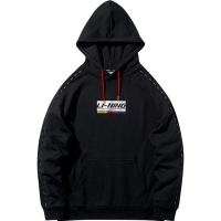 李宁男子运动时尚系列套头连帽休闲卫衣