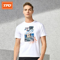 TFO 19年新款亲肤透气棉质 不起球不起皱 男款短袖休闲运动T恤