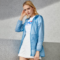 TFO新款upf40+轻薄透气防晒防泼水中长款女款防晒衣皮肤衣