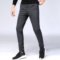 杰米克2018秋季新款运动休闲微弹腰部抽绳直筒小脚男士休闲裤
