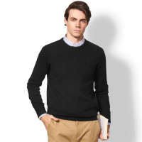 杰米克2018秋冬款 男款品质时尚新款毛衣针织衫圆领打底纯色男士羊毛衫