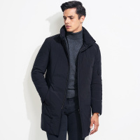 杰米克2018秋冬季新款【温暖舒适】简欧立领修身拉链纯色男士羽绒服