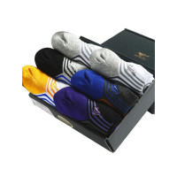 七匹狼 6双盒装混色舒适休闲运动风男船袜