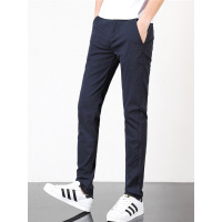 【苏宁自营】杰米克男装 春季新款简约商务休闲棉质修身小直筒男士休闲裤长裤