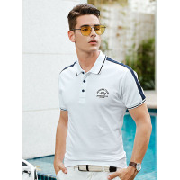 【自营】杰米克男装 夏新款全棉清爽透气男士Polo衫翻领T恤