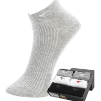 七匹狼 6双盒装薄款混色七匹狼运动男船袜