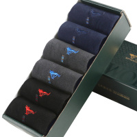 七匹狼(SEPTWOLVES) 混色混色全棉休闲男袜 6双盒装