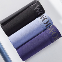 七匹狼 【抑菌】3条装舒适休闲春夏冰丝莫代尔平角裤男士内裤男