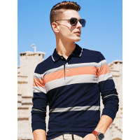 【自营】杰米克 男士T恤长袖新款珠地翻领百搭长袖t恤男式polo衫