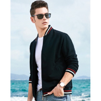 【自营】杰米克 卫衣外套棒球领运动休闲拉链开衫外套时尚男士卫衣