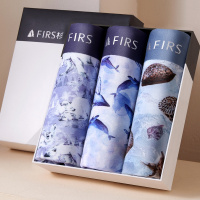 杉杉【莫代尔时尚印花】3条盒装U凸囊袋内衣男士平角内裤