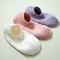 杉杉【100%纯棉】6双盒装马卡龙经典透气舒适内衣女士短袜船袜女