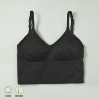 杉杉夏季透气无钢圈可调肩带性格简约收腹背心无搭扣女士运动文胸胸罩