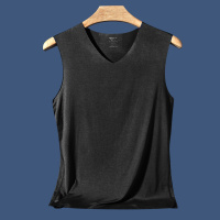 七匹狼1件装男士随心裁宽肩背心冰丝打底男士无痕背心男