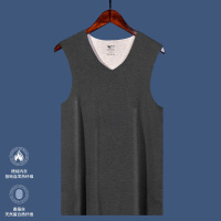 七匹狼德绒蚕丝1件装随心裁秋冬男式磨绒衫男士保暖内衣打底背心加绒