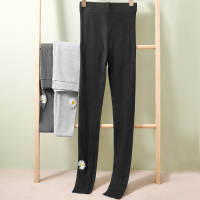 杉杉螺纹弹力针织显瘦修身百搭舒适秋季高腰九分铅笔裤打底女士保暖裤
