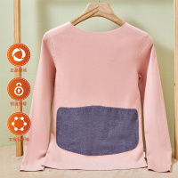 杉杉太极石贴片护膝护腰发热德绒内里磨毛无痕打底女士保暖两件套装