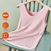 杉杉发热德绒秋季打底内搭可外穿防寒圆领无袖T恤女士保暖运动背心