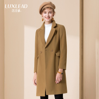 洛诗琳小个子呢子大衣中长款时尚修身加厚毛呢外套2017冬季新款女