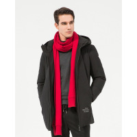 Artsdon/阿仕顿男士连帽中长简约羽绒服2018冬季新品羽绒外套男