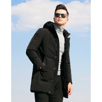 Artsdon/阿仕顿羽绒服2018冬季新品鹅绒保暖中长羽绒外套男