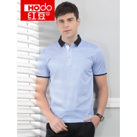 HODO红豆男装夏季男士T恤轻商务休闲简约翻领棉质POLO短袖T恤男