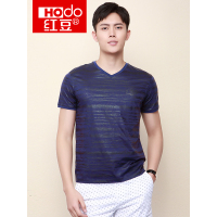 HODO红豆男装夏季男士T恤轻商务休闲棉质舒适轻薄微弹短袖T恤男