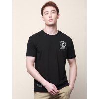 HODO红豆男装夏季男士T恤轻商务休闲简约印花微弹轻薄短袖T恤男