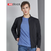 HODO红豆男装春秋男士夹克简约暗纹印花立领夹克外套男