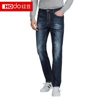 HODO红豆男装 春秋季休闲棉混纺水洗舒适微弹百搭男士牛仔裤男长裤