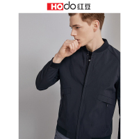 HODO红豆男装 春秋季夹克商务休闲罗纹棒球领口夹克男外套