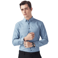 HODO红豆男装 男士保暖衬衫 2020冬季新款休闲格纹加绒加厚保暖衬衫