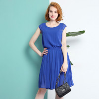 A&D女士雪纺百褶连衣裙