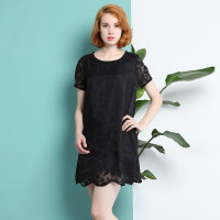 A&D女士印花短袖连衣裙