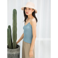 A&D韩版串珠纸辫草帽太阳帽粉色