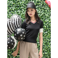 A&D手编拉菲草帽鸭舌帽黑色