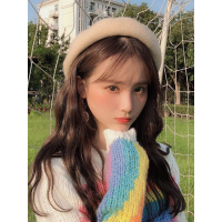 A&D韩版复古羊毛呢贝雷帽秋冬女士南瓜帽