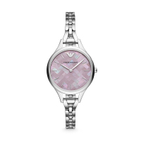阿玛尼(EMPORIO ARMANI)手表钢带石英女表简约大方商务腕表