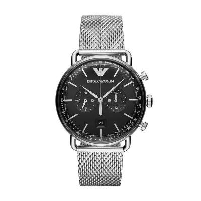 阿玛尼(EMPORIO ARMANI)手表 商务时尚钢带石英表男休闲男士腕表欧美品牌AR11104