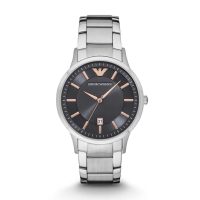 阿玛尼(EMPORIO ARMANI)手表 休闲钢带石英表男表