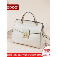 doodoo包包女2019新款潮手提单肩斜挎包日韩版锁扣小方包百搭女包
