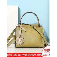 doodoo包包女2019新款简约大气个性手提包时尚花朵挂饰单肩斜挎包