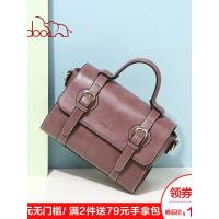 doodoo包包女2019新款复古简约单肩斜挎包女手提包个性时尚邮差包