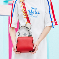 doodoo夏天小包包女2019新款潮韩版百搭斜挎包夹子包个性医生包