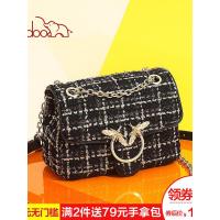 doodoo上新小包包女2019新款潮韩版网红小黑包百搭链条单肩斜挎包
