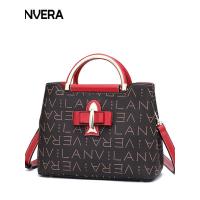 LANVERA包包女2019字母女包休闲女士手提包老花纹斜挎单肩包