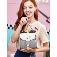 LANVERA2019秋冬潮流斜跨单肩包包女时尚英伦格纹小方包小ck女包bag