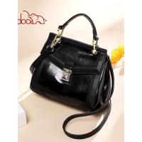 doodoo韩版通勤漆皮凯莉包2019夏季新款单肩斜挎手提女包