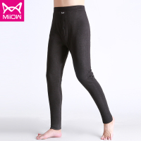 猫人保暖裤男4层加厚棉裤冬桑蚕丝打底裤线裤青年毛裤热秋裤男