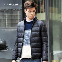 LLANNE羽绒服男轻薄短款青年修身秋冬白鸭绒潮流男士上衣外套